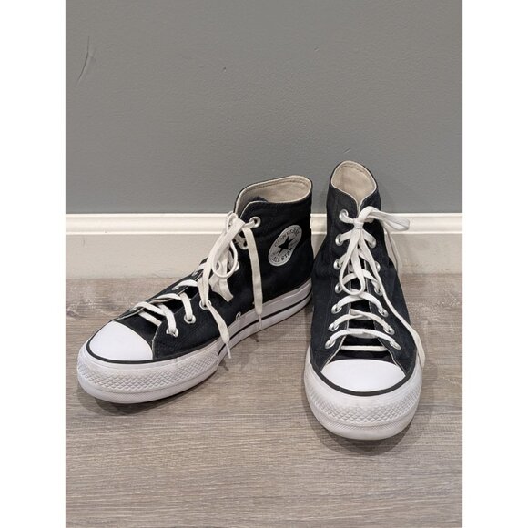 Converse Chuck Taylor All Star Lift Shoes Black Platform Sneaker Women Size 8.5 - Picture 1 of 16